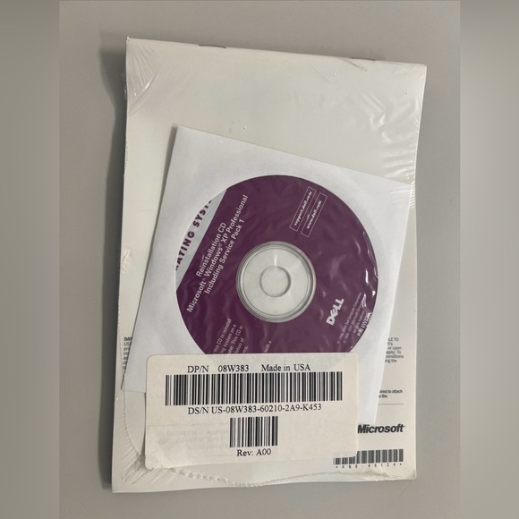 NWT Dell Reinstallation CD Microsoft Windows XP Professional Service Pack 2002 - Picture 2 of 8